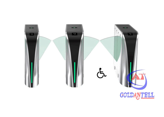 Su Geçirmez Flap Bariyer Kapısı Otomatik Esd Ayak Denetleyicisi 90cm Geniş Güvenlik Sistemi