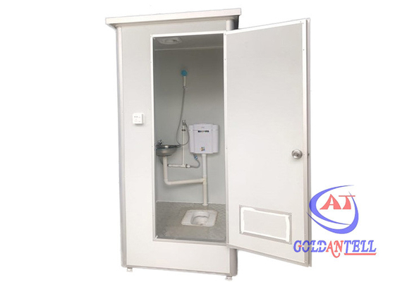1.1x 1.1x2.3m Q235 çelik Prefabrik Tuvalet Duşakabin
