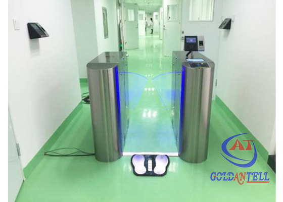 Dijital Ekran SS304 Flap Gate Bariyer Anti Statik Turnike Test Sistemi