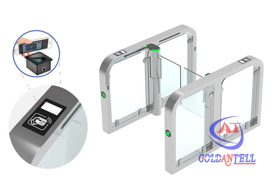 Spor Salonu İçin İnce Yaya Hız Kapıları RFID QR Kodu NFC Kart Geçiş Kontrolü