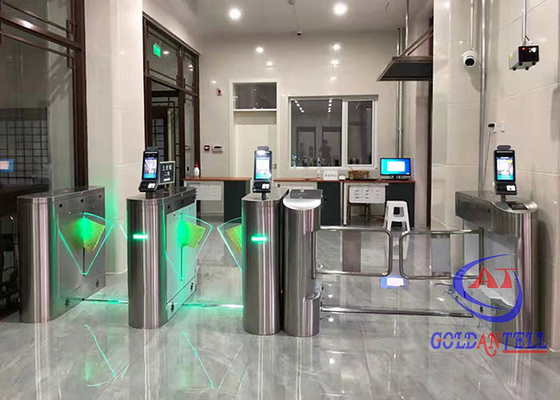 Yürüyüşçü Erişim Kontrolü için Özelleştirilebilir Yüz Tanıma Swing Turnstile