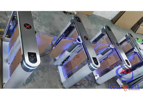 Spor Salonları İçin Çift Yönlü Yüksek Hızlı Turnike Güvenlik Kapıları 24V DC Fırçasız Motor