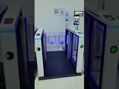 Yüksek Güvenlik Hızlı Geçiş Biometrik RFID Kart Okuyucu Yüz Tanıma Döner Hız Kapısı