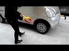 L1 Hırsızlık karşıtı Şok geçirmez Ayarlanabilir 8 Delik 48 cm Araç Tekerlek Klampası Kilit