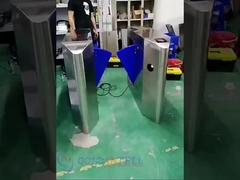 GAT-201 IR Sensörler Otomatik Flap Bariyer Giriş Kontrol Sistemiyle Dönerli Baffle Kapılar