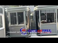 Katı çelik prefabrik güvenlik koruma odası geçici özel logo